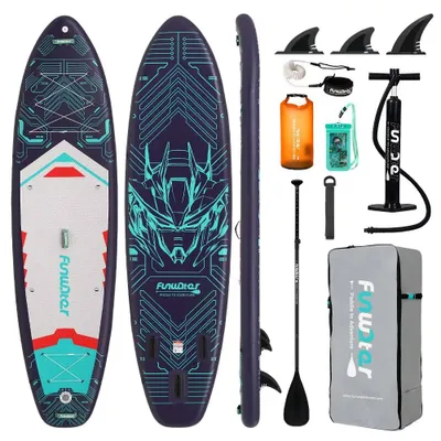 Obrázok produktu pre Doska na paddleboarding, široká doska, odolný materiál, model SUPFW50B
