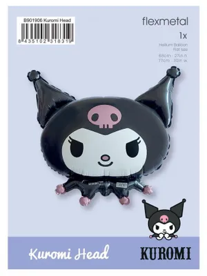 Zdjęcie produktu dla #BFK Balon foliowy 24" FX - Kuromi, pakowany