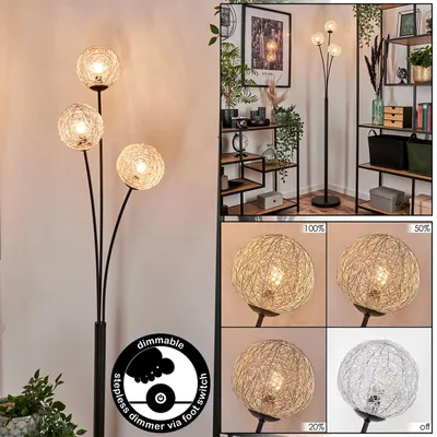 Produktbild von Lerici Stehlampe aus Metall in Schwarz/Silberfarben