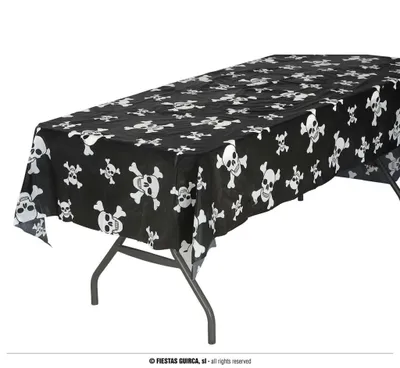 Obrázek produktu pro Párty plastový ubrus pirát - Halloween - 137 x 274 cm