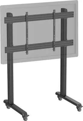Image de Support TV sur pieds 70''-120'' à roulettes noir