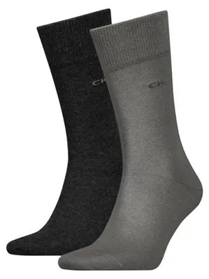 Image de Calvin Klein - Chaussettes pour homme NA689 (43 EU - 47 EU) (gris/bleu-vert)