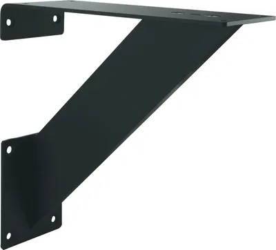 Produktbild von EBB Barkonsole schräg Korfu - Thekenfuß mit Schrauben - Thekenkonsole, Stahl schwarz
