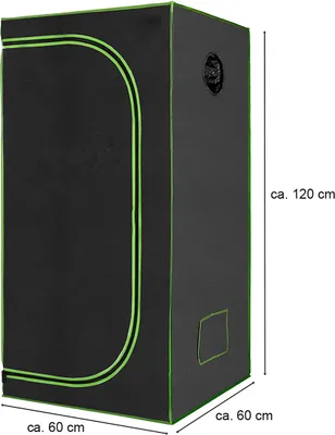Produktbild von Gewächshaus Indoor Grow Pflanzenzelt Zuchtzelt Zelt Schrank 60x60x120cm - G3