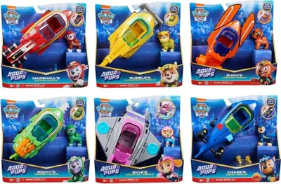 Obrázek produktu pro PAW Patrol PAW VHC ThmVeh Aqua Chase GML, Dopravní prostředek, 3 rok/roky, Plast, Modrá, Žlutá