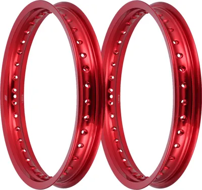 Produktbild von Set: 2x Felge 1,85 x 16" Alufelge, rot eloxiert - für MZES175, ES250, ES300, ETZ125, ETZ150