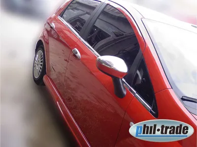 Obrázek produktu pro 1 sada nerezových krytů zrcátek V2A chrom pro Fiat Grande Punto EVO a Linea