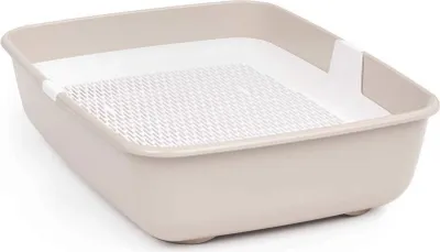 Produktbild von Katzentoilette mit Reinigungssieb Schalentoilette Katzenklo Groß 50 x 38 x 13 cm