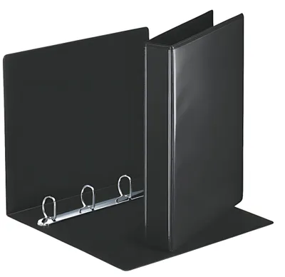 Zdjęcie produktu dla Esselte 49717 Segregator ringowy z kieszeniami, A4, PP, 4 ringi, 30 mm, czarny