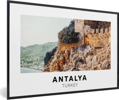 Produktbild von MuchoWow® Gerahmtes Poster Türkei - Natur - Steine 30x20 cm - Poster mit Schwarzem Bilderrahmen Wandposter Rahmen Foto Bilder - Kunstdruck - Bild-Poster