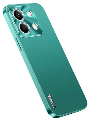 Immagine prodotto di Per Xiaomi Redmi Note 13 Custodia per cellulare con design in metallo opaco fine Custodia verde