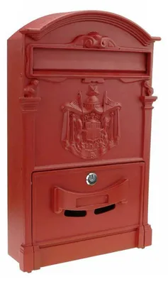 Productafbeelding van Omgoods - Briefbox Model REGIUS, Roestvrij Aluminium, Rood