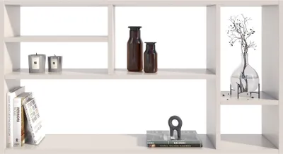 Immagine prodotto di Per La Vita Mensola a muro MilanoWhite - Mensole galleggianti a muro Mensole moderne a muro Soggiorno Mensola decorativa per camera da letto Deco