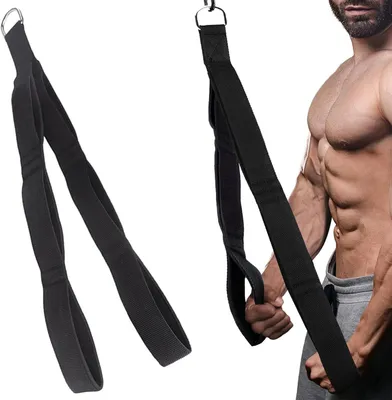 Zdjęcie produktu dla Regulowany drążek do tricepsa, z torbą do przechowywania, do ćwiczeń na maszynie do podciągania, treningu siłowego i akcesoriów fitness