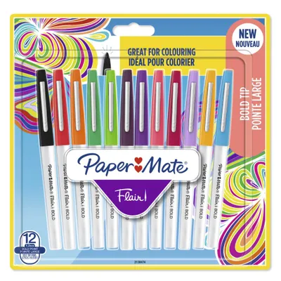 Image de Paper Mate 2138474 1x12 Paper Mate Flair Feutres Bold B