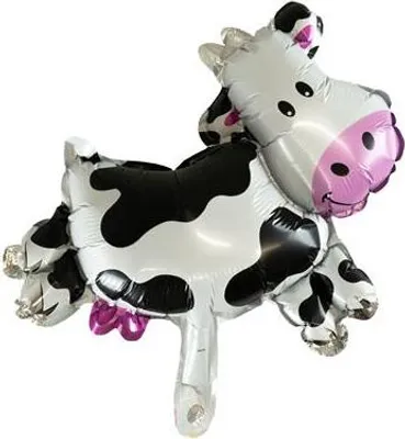 Image de Ballon en aluminium « Vache mignonne » 26 x 33 cm