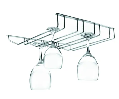 Produktbild von Gläserschiene 34 cm 4 Reihig verchromt