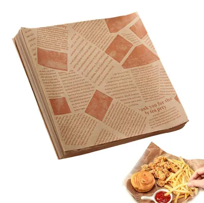 Obrázek produktu pro 100 kusů pečicího papíru s nepřilnavou povrchovou úpravou, vhodný pro koláče a pizzu