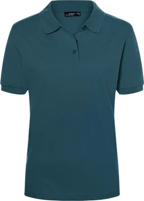 Produktbild von Hochwertiges Polohemd mit Armbündchen petrol, Gr. S