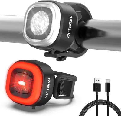 Obrázek produktu pro Sada osvětlení pro kolo s brzdovým světlem, stupeň krytí IPX5, USB-C