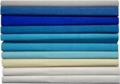 Produktbild von Krepppapier 25x200 cm 10 Rollen 8 Blautöne Happy Color 3640-2521-MIX-3