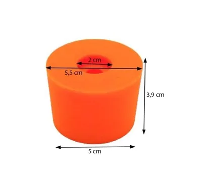Produktbild von Stopfen Gummi Konisch Stecker Stöpsel Korken Gummistopper für Gärballons nr 5