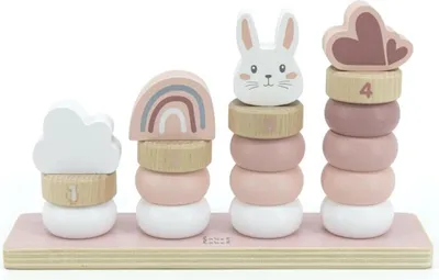 Obrázek produktu pro Label Label Little Stacking Rings Pink