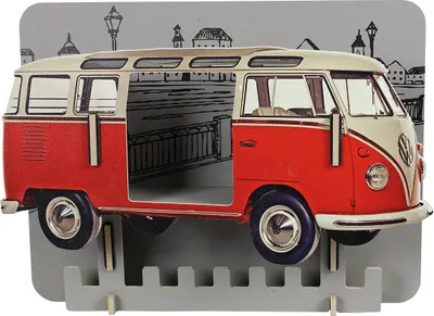 Produktbild von Werkhaus Garderobe VW T1 - rot