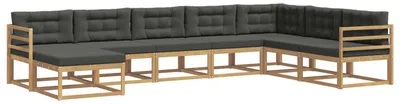 Produktbild von vidaXL Outdoor-Sofagarnitur 8 pcs Weiß und Anthrazit
