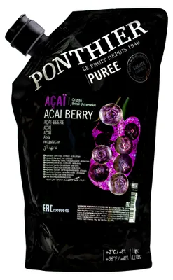 Produktbild von Ponthier ACAI-BEERE-Frucht-PÜREE 1KG