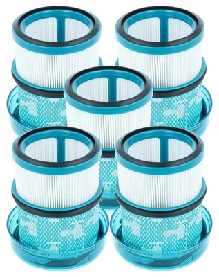 Produktbild von vhbw 5 Staubsaugerfilter kompatibel mit Dyson V16 Piston Animal Submarine, Piston Animal Staubsauger - HEPA-Filter Blau