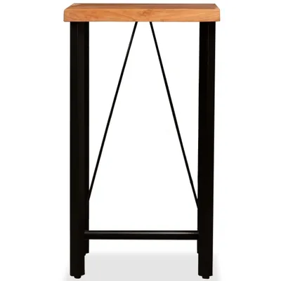 Image de vidaXL Table de bar en bois massif d'acacia 60 x 60 x 107 cm