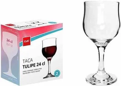 Obrázek produktu pro Sada Sklenic Na Červené Víno Tulipe 240Ml,2Ks,Sklo