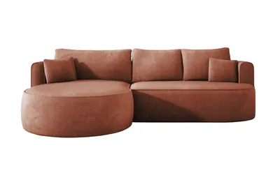 Produktbild von DomoHome - Moderne Ausziehbare Ecksofa FIORE Mit Schlaf-Funktion, Couch mit automatischer Auffaltung, Sofa, Schlafcouch LINKS 284x183x82 cm Memphis 9