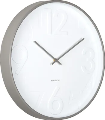Produktbild von Karlsson - Wanduhr Ayuno - Dunkelgrau - Ø40cm