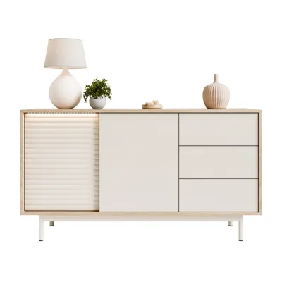 Produktbild von Kommode FLORENCE 2D3S mit Schubladen, Eiche geölt / Kaschmir