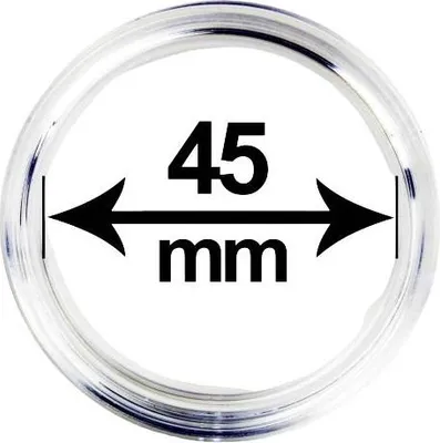 Obrázek produktu pro Kapsle (pouzdro) na mince, vnitřní průměr 45 mm