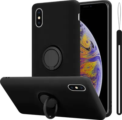 Produktbild von Cadorabo Hülle für Apple iPhone XS MAX Schutz Hülle in Schwarz Handyhülle TPU Etui Case Cover