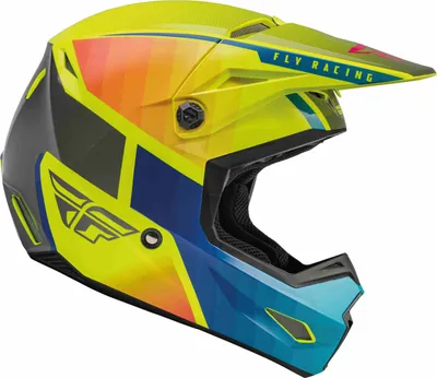 Produktbild von Fly Racing Kinetic Drift Motocross Helm, blau/gelb, L (59/60)
