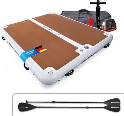 Produktbild von SKINHAWK BOOTSPLATTFORM 250CM X 200CM X 20CM BELASTBARKEIT 540KG – Set mit Paddel und elektrischer Pumpe