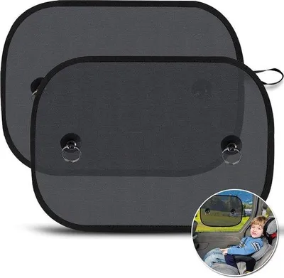 Produktbild von Famanu Auto-Sonnenschutz für Kinder, UV-Schutz, 44 x 36 cm - 2 Stück