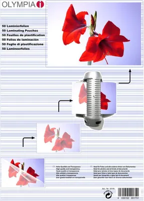 Produktbild von OLYMPIA Laminierfolie, DIN A3, 125 Mikron, 50 Stück