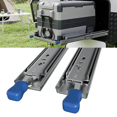 Produktbild von Peviasot Schubladenauszüge mit Vollauszug und Sicherheitsverriegelung, 53 mm breit, Tragkraft bis 93kg, 2 Stück, 900mm