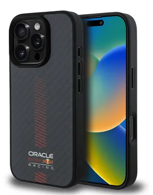 Zdjęcie produktu dla Red Bull Rbhmp16L24Cfgsmk Iphone 16 Pro 6.3" Hardcase Czarny/Black Carbon Fiber Power Bar Magsafe