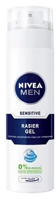 Zdjęcie produktu dla NIVEA 81740, Żel do golenia, Mężczyźni, Skóra normalna, 200 ml, Ochrona, Wygładzający, Kojąca, 1 szt.