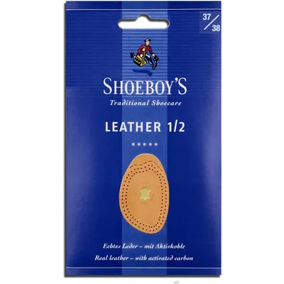 Produktbild von Lederhalbsohlen Shoeboys Halb Sohle Leder mit Aktivkohle Einlegesohle Gr. 35/36