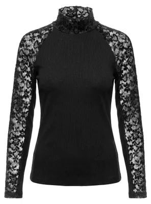 Image de Chemise pour femmes DULCEY - noire, taille M