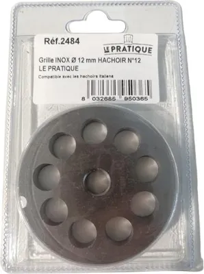 Image de Grille Inox ø 12 Mm Universelle Hachoir N°12  - Le Pratique