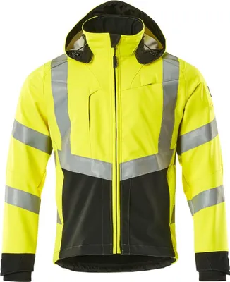 Produktbild von Mascot SAFE SUPREME Soft Shell Jacke Blackpool 15502-246-1709 Gr. M gelb/schwarz