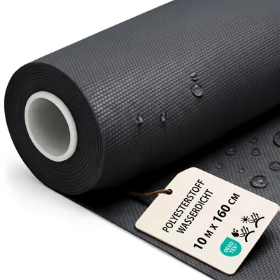 Produktbild von Markisenstoff Meterware Polyester Stoff wasserabweisend 10 m x 160 cm Graphit